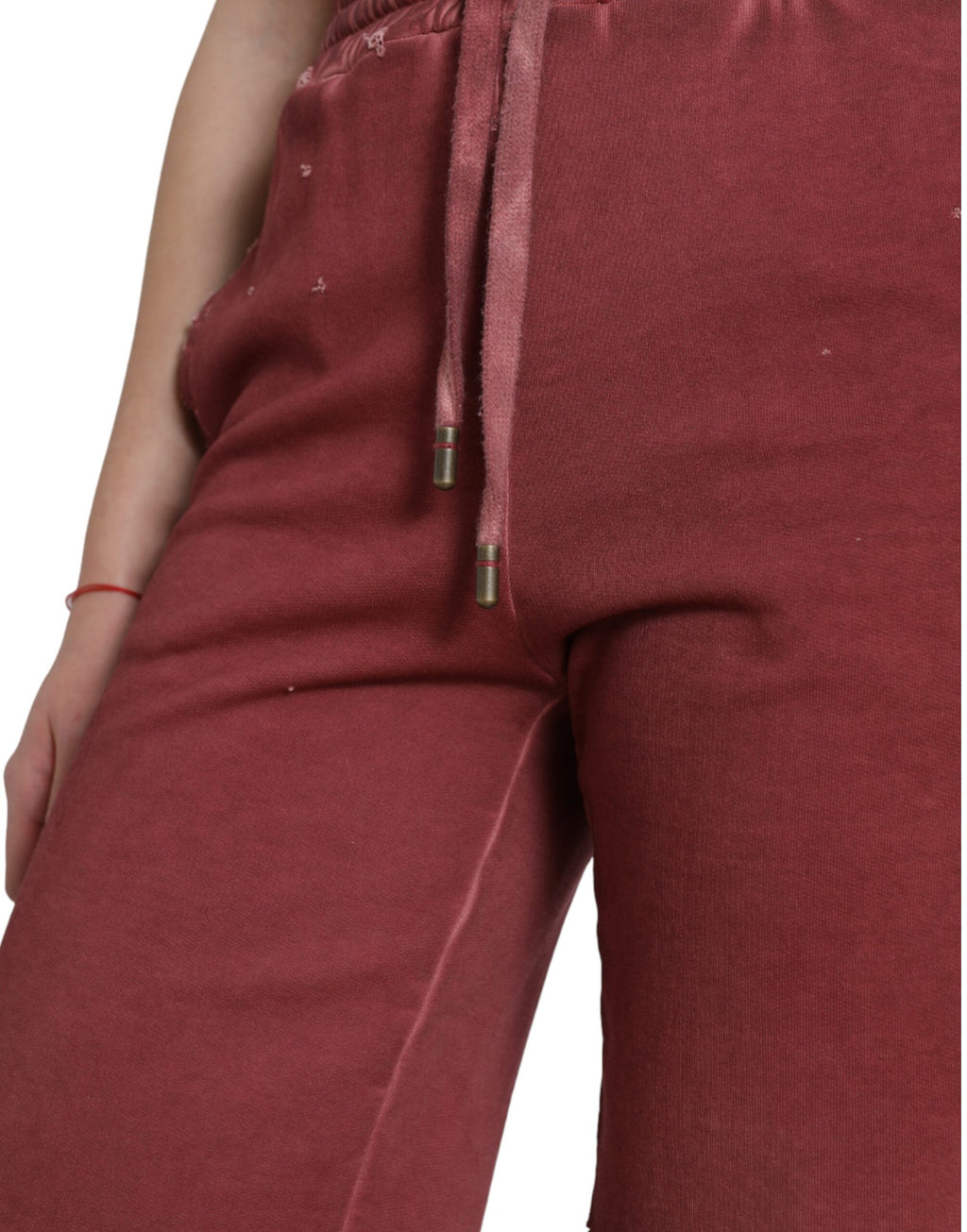 Dolce & Gabbana Chestnut High-Waisted Cotton Sweatshorts