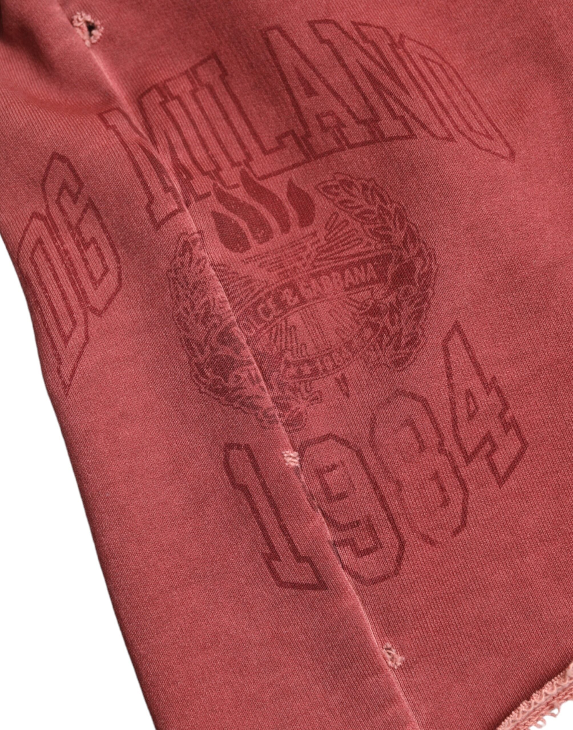 Dolce & Gabbana Chestnut High-Waisted Cotton Sweatshorts