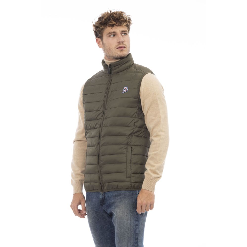 Invicta Men's Quilted Polyamide Vest in Army Green