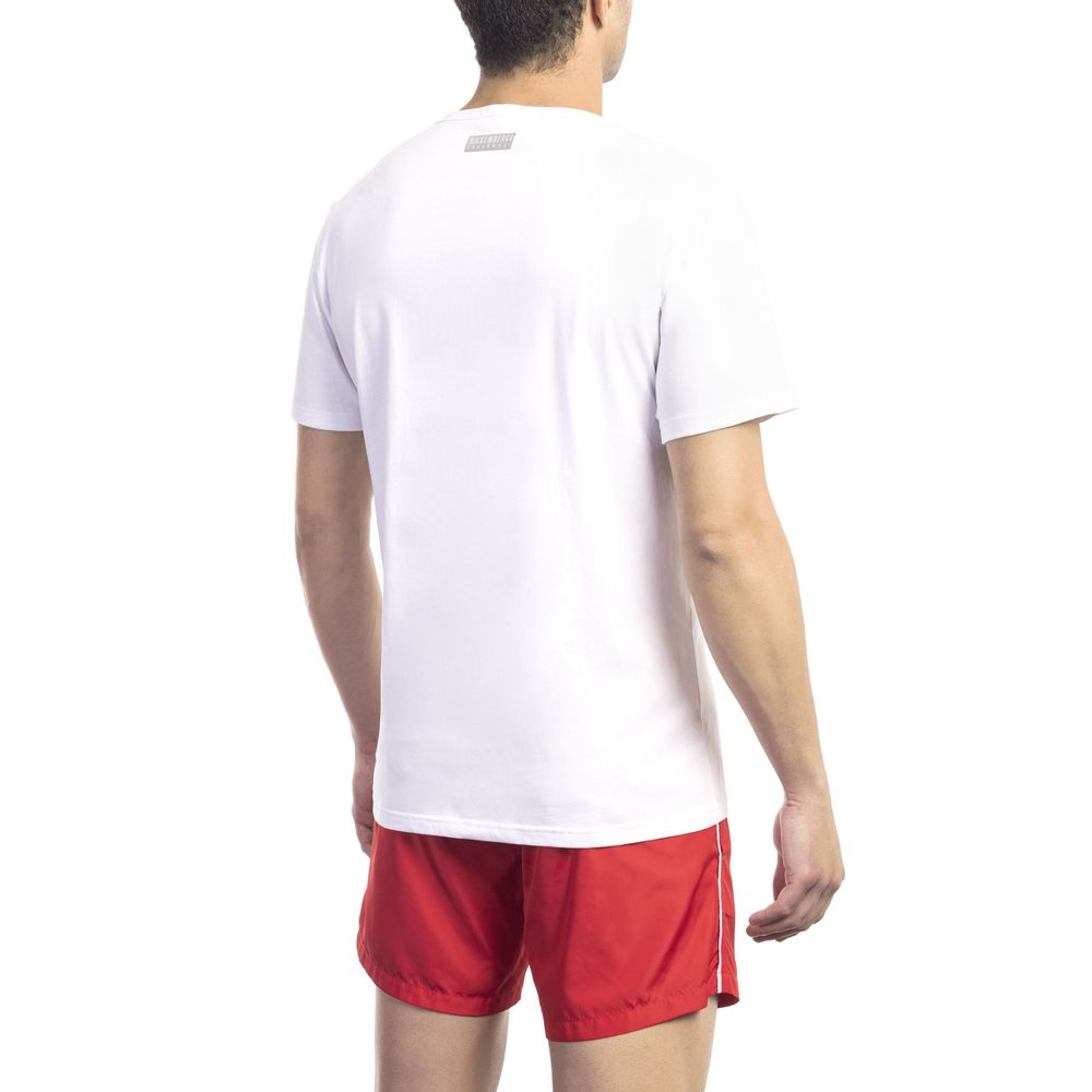 Bikkembergs Men's White Cotton T-Shirt