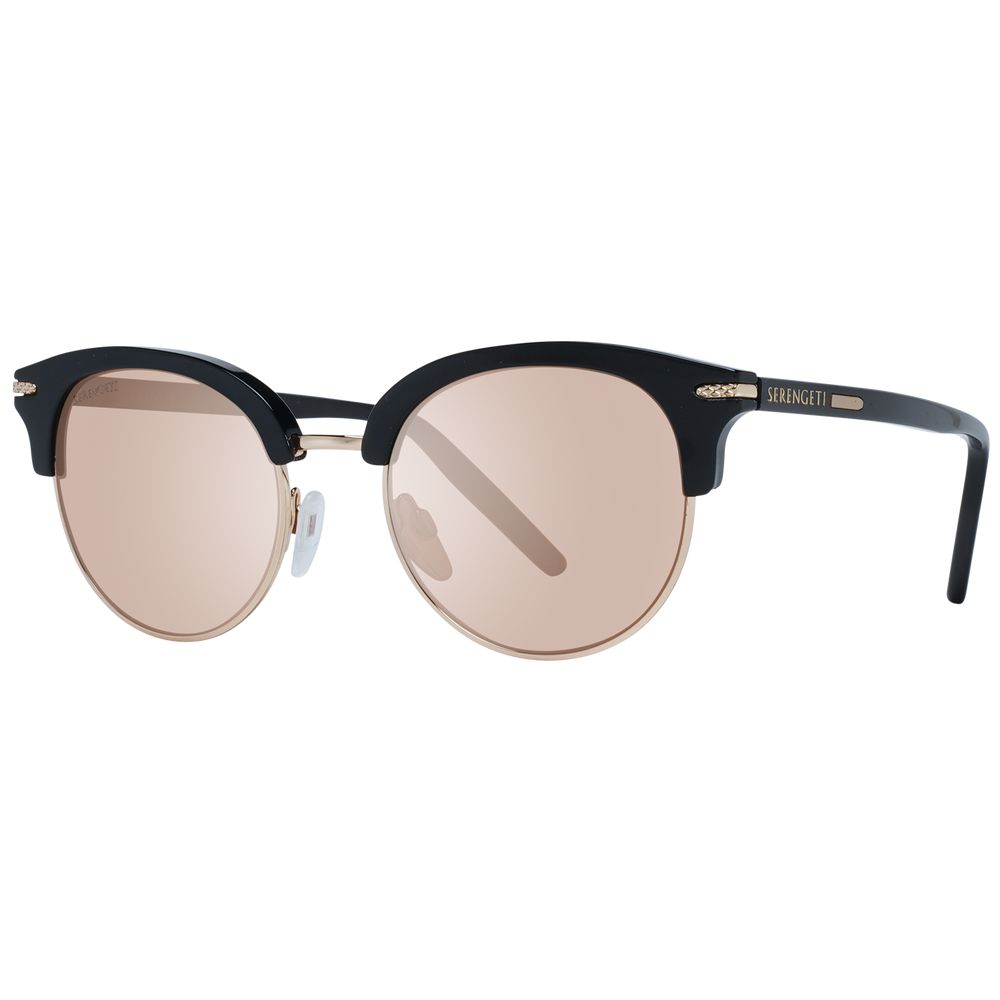 Serengeti Schwarze Sonnenbrille aus Acetat & Metall