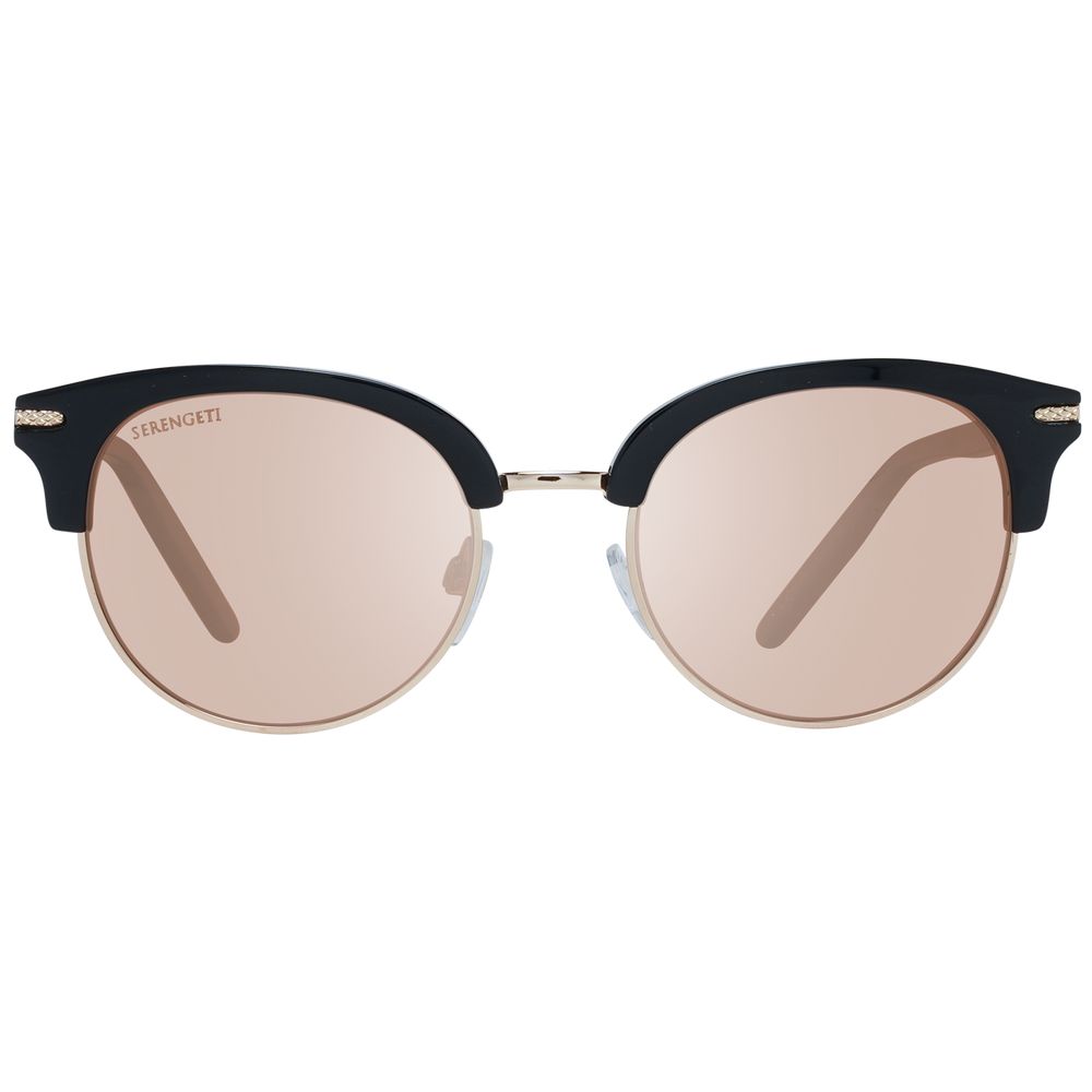 Serengeti Schwarze Sonnenbrille aus Acetat & Metall