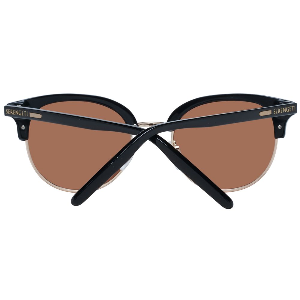 Serengeti Schwarze Sonnenbrille aus Acetat & Metall