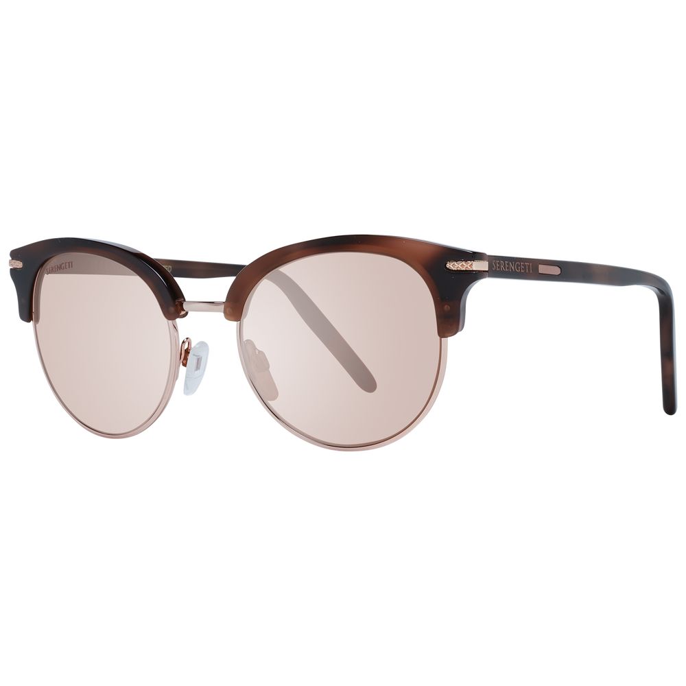 Serengeti Brown Acetate and Metal Sunglasses