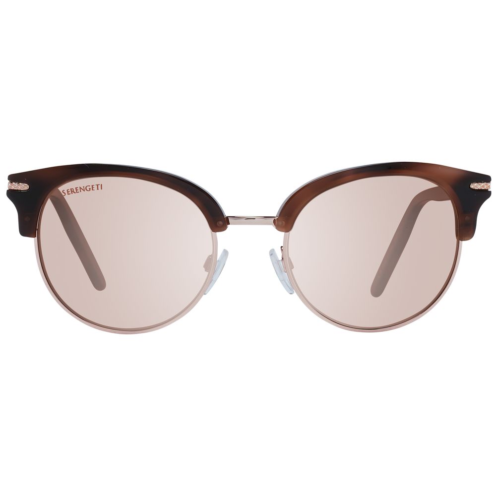 Serengeti Brown Acetate and Metal Sunglasses