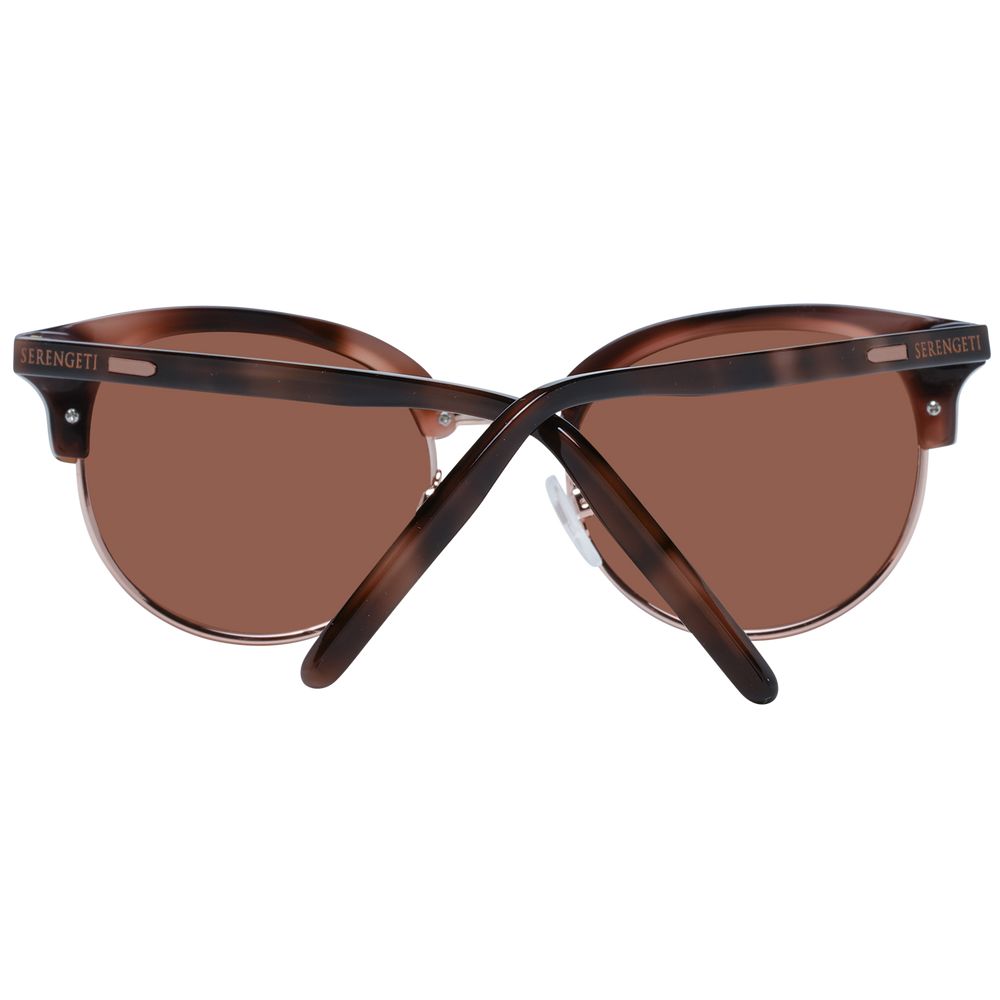 Serengeti Brown Acetate and Metal Sunglasses