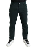 Dolce & Gabbana Men's Green Cotton Stretch Skinny Denim Jeans