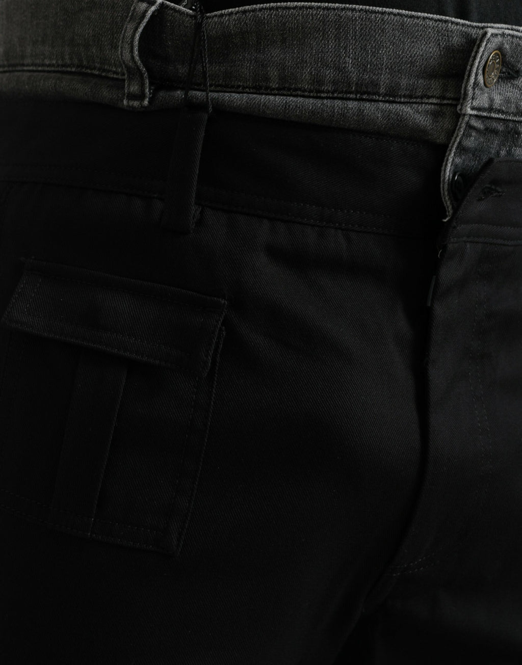 Dolce & Gabbana Schwarze graue Slim Cotton Denim Jeans-Hose