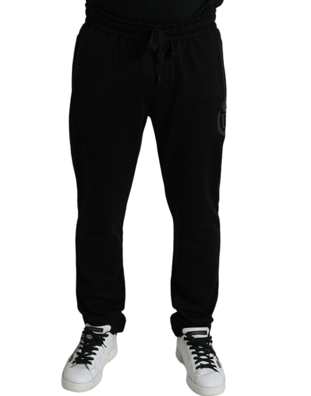 Dolce & Gabbana Black DG Logo Skinny Jogger Sweatpants