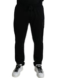 Dolce & Gabbana Black DG Logo Skinny Jogger Sweatpants