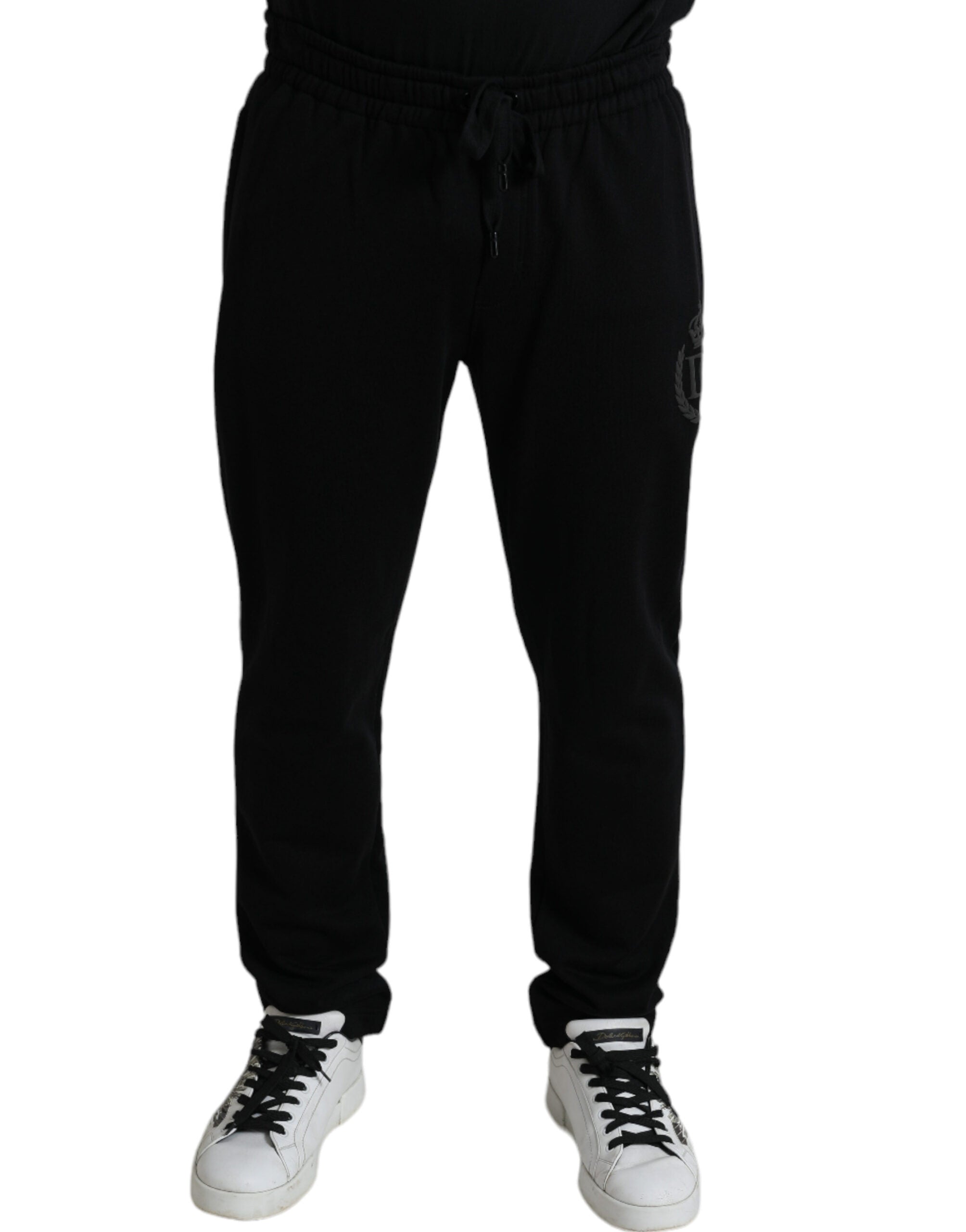 Dolce & Gabbana Black DG Logo Skinny Jogger Sweatpants