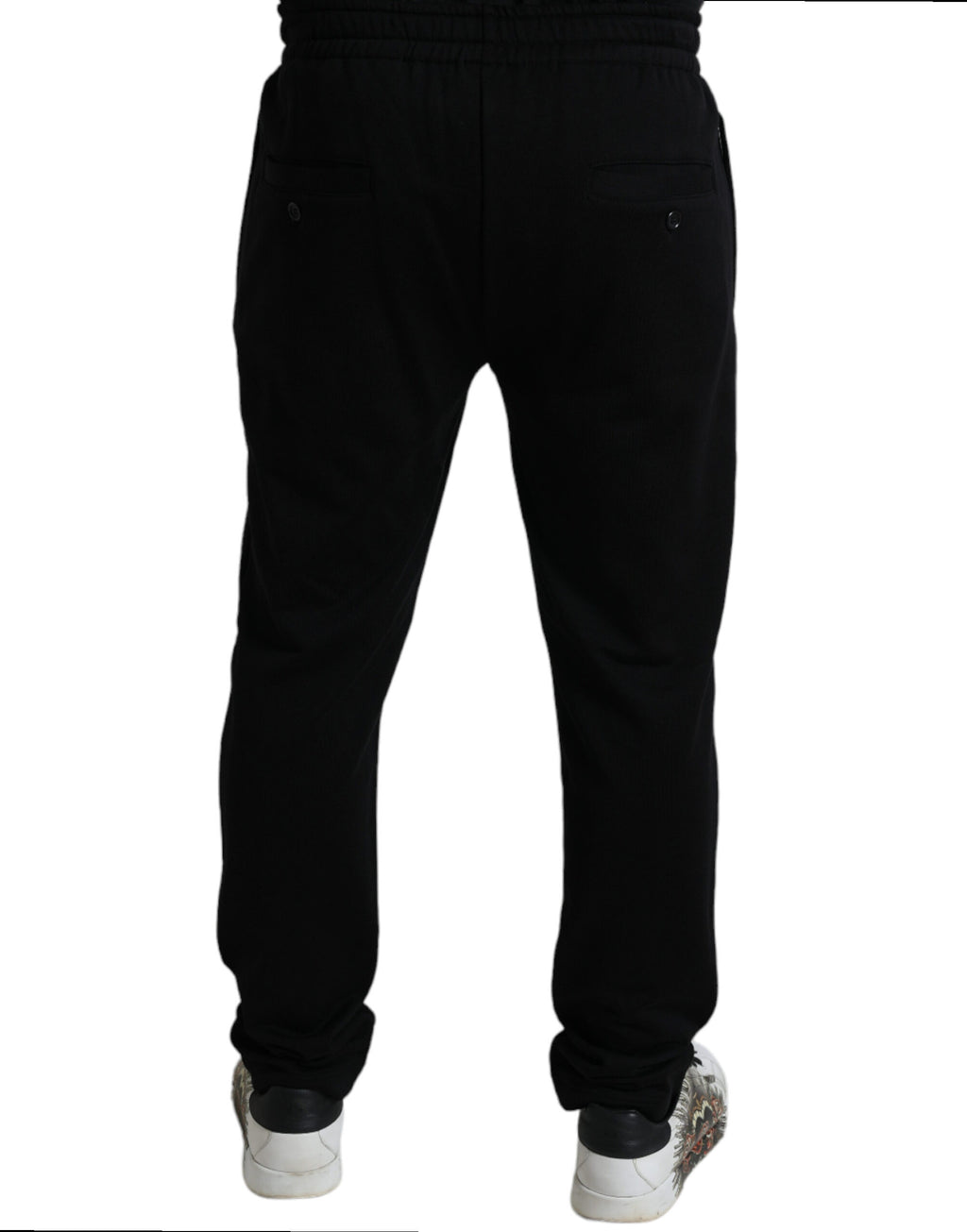 Dolce & Gabbana Black DG Logo Skinny Jogger Sweatpants
