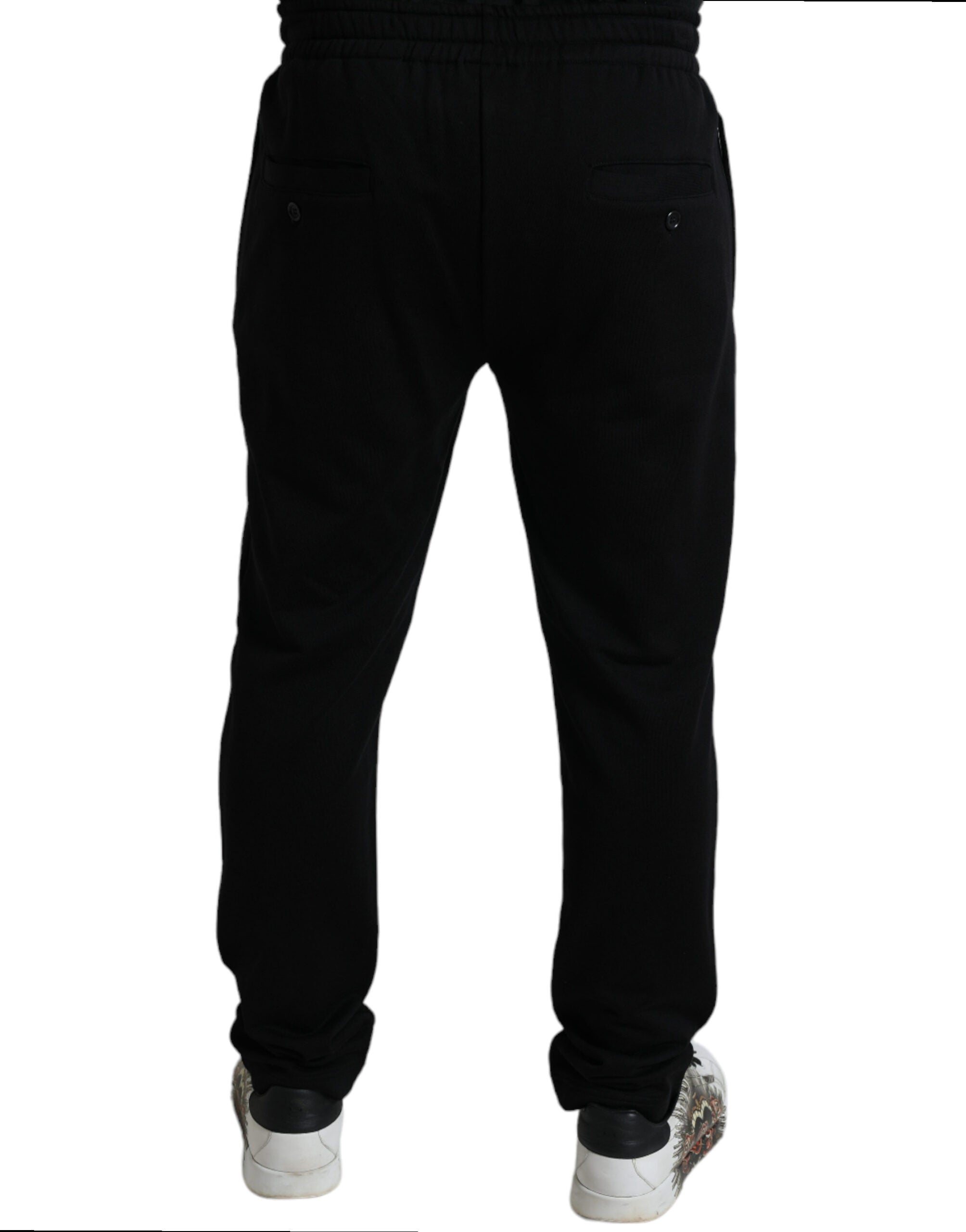 Dolce & Gabbana Black DG Logo Skinny Jogger Sweatpants