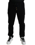 Dolce & Gabbana Black Cotton Skinny Jogger Sweatpants