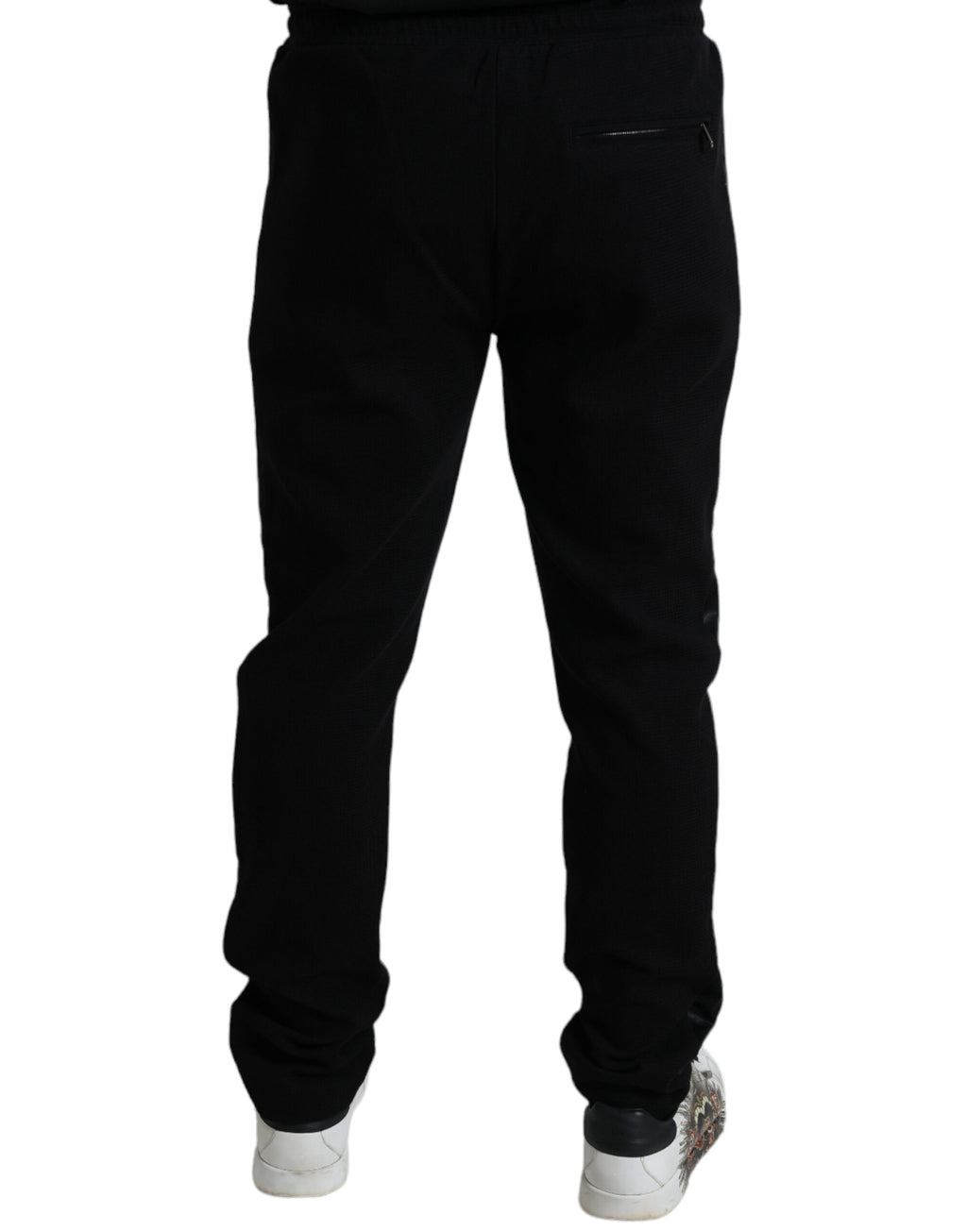 Dolce & Gabbana Black Cotton Skinny Jogger Sweatpants