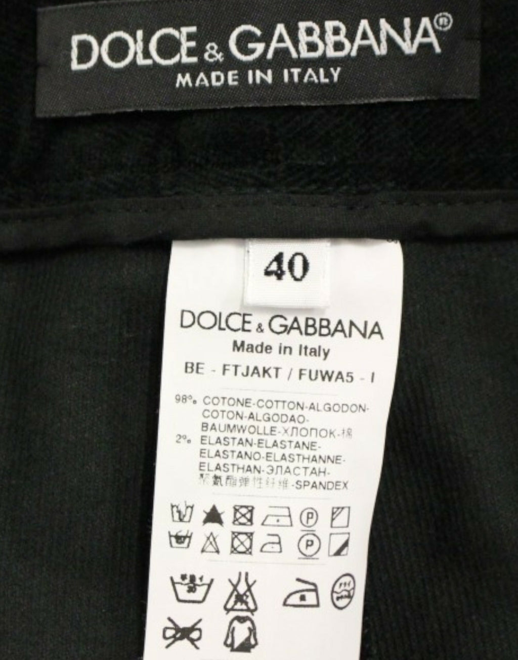 Dolce & Gabbana Black Cotton Shorts