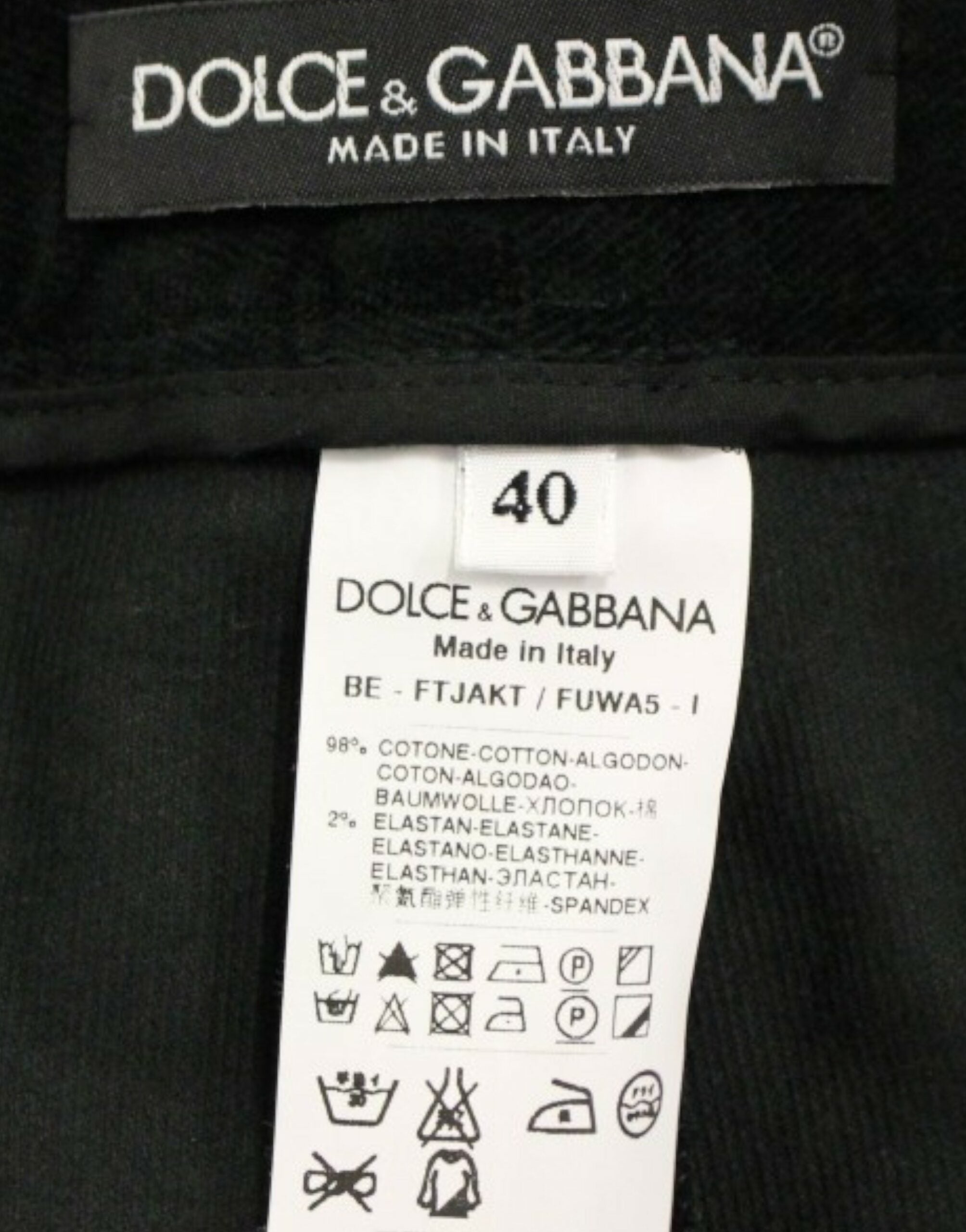 Dolce & Gabbana Black Cotton Shorts