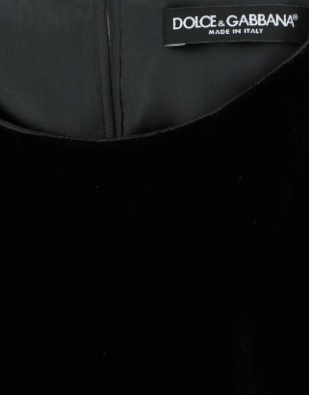 Dolce & Gabbana Black Velvet Short Sleeve Blouse
