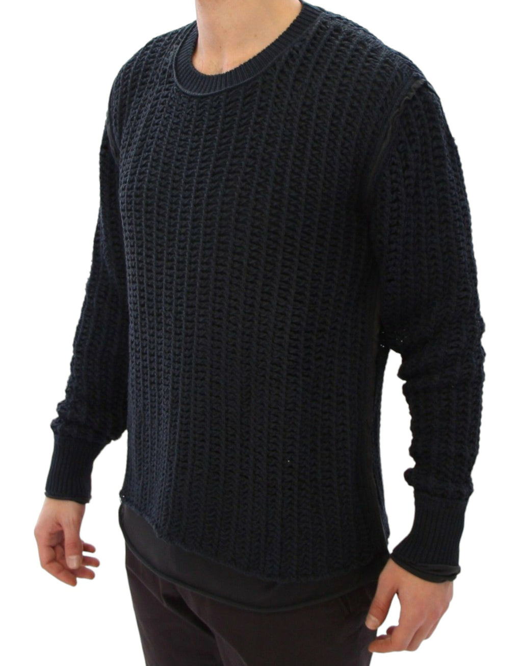 Dolce & Gabbana Blau Runway Netz Pullover Netzpullover