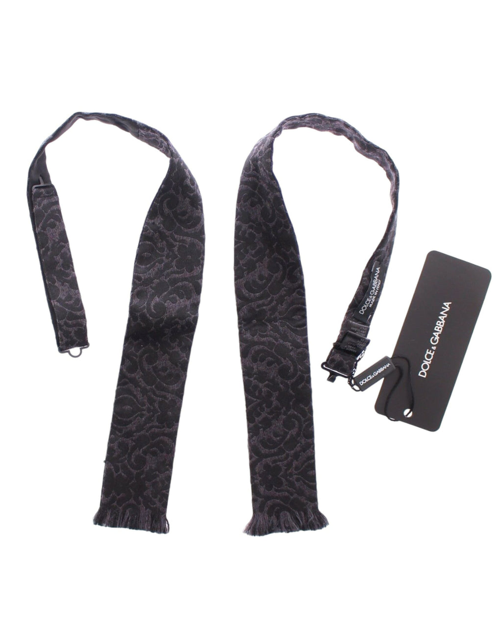 Dolce & Gabbana Graue Schwarze Wollfliege