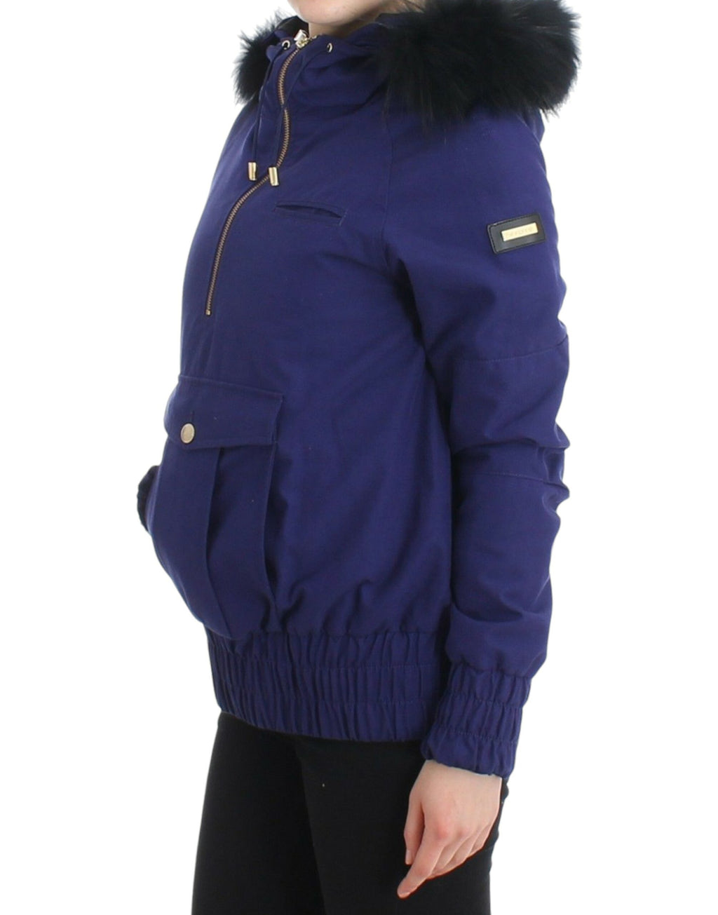 GF Ferre Blue Hooded Padded Short K-Way