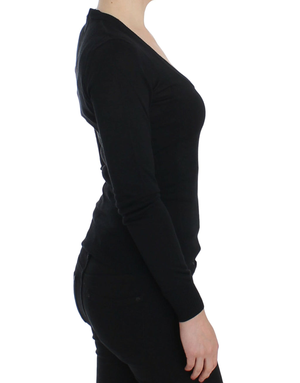 Dolce & Gabbana Black Cashmere Crew Neck Sweater Pullover