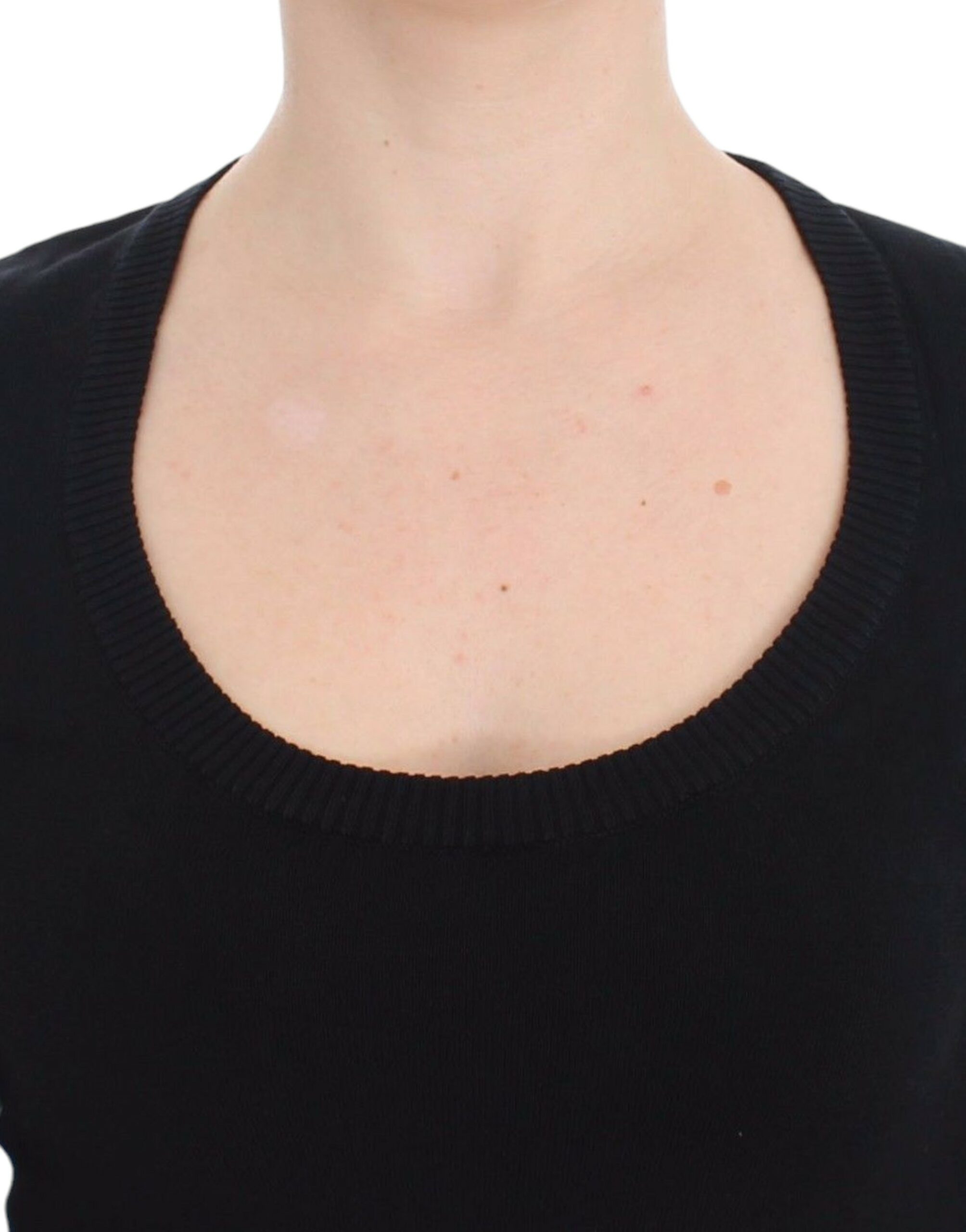Dolce & Gabbana Black Cashmere Crew Neck Sweater Pullover