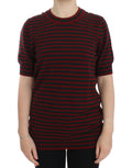 Dolce & Gabbana Rotgrauer Kaschmir-Kurzarmpullover