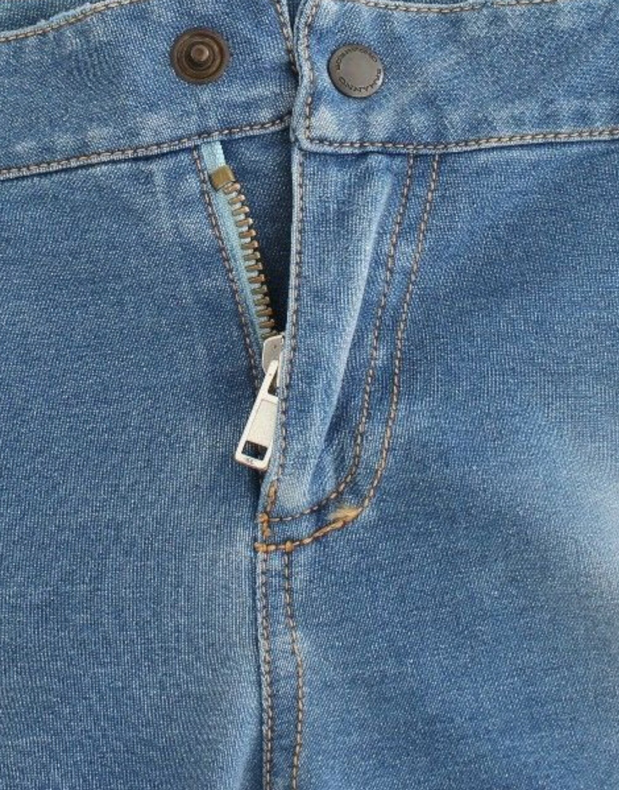 Ermanno Scervino Beachwear Blue Denim Capri Cropped Pants