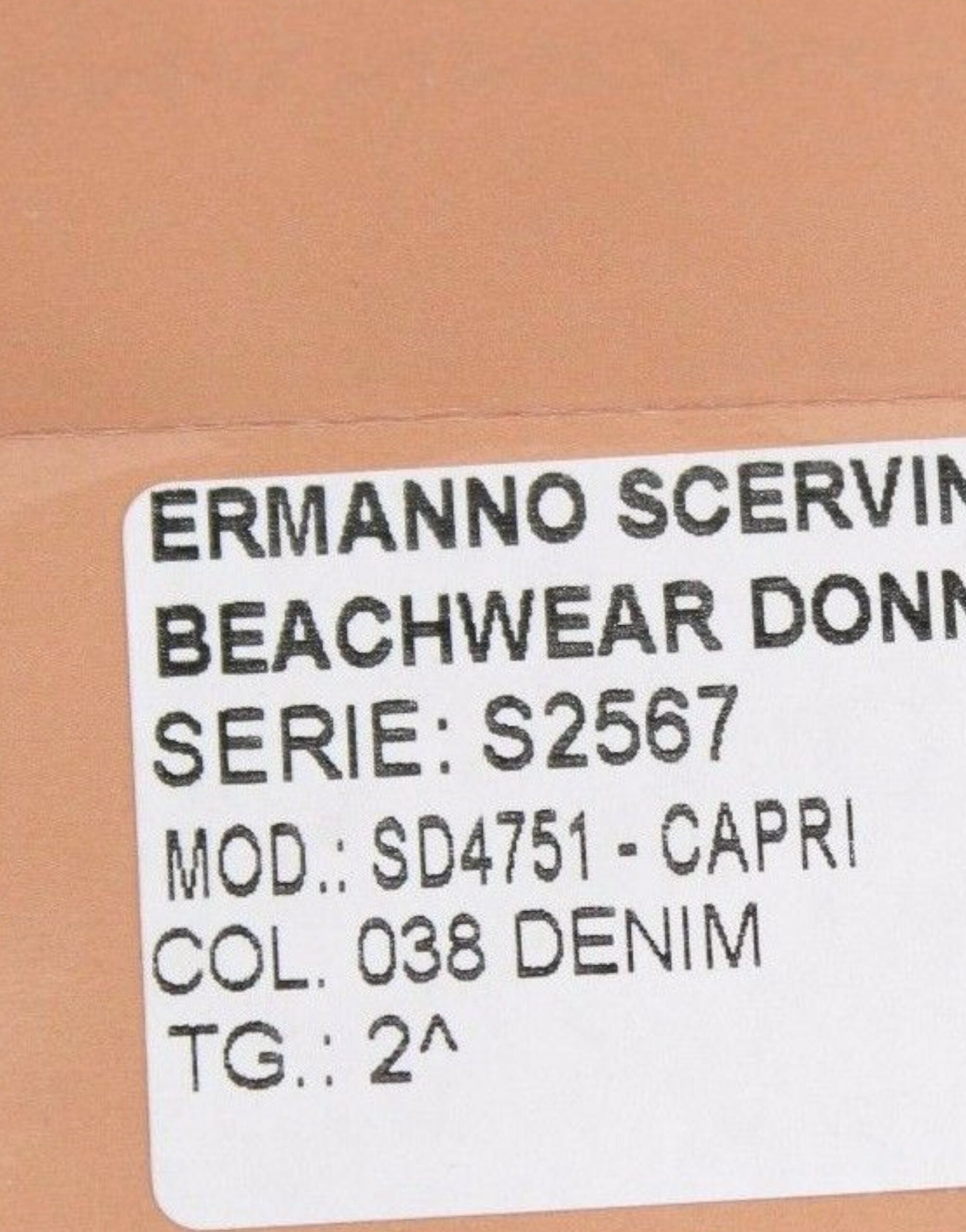 Ermanno Scervino Beachwear Blue Denim Capri Cropped Pants