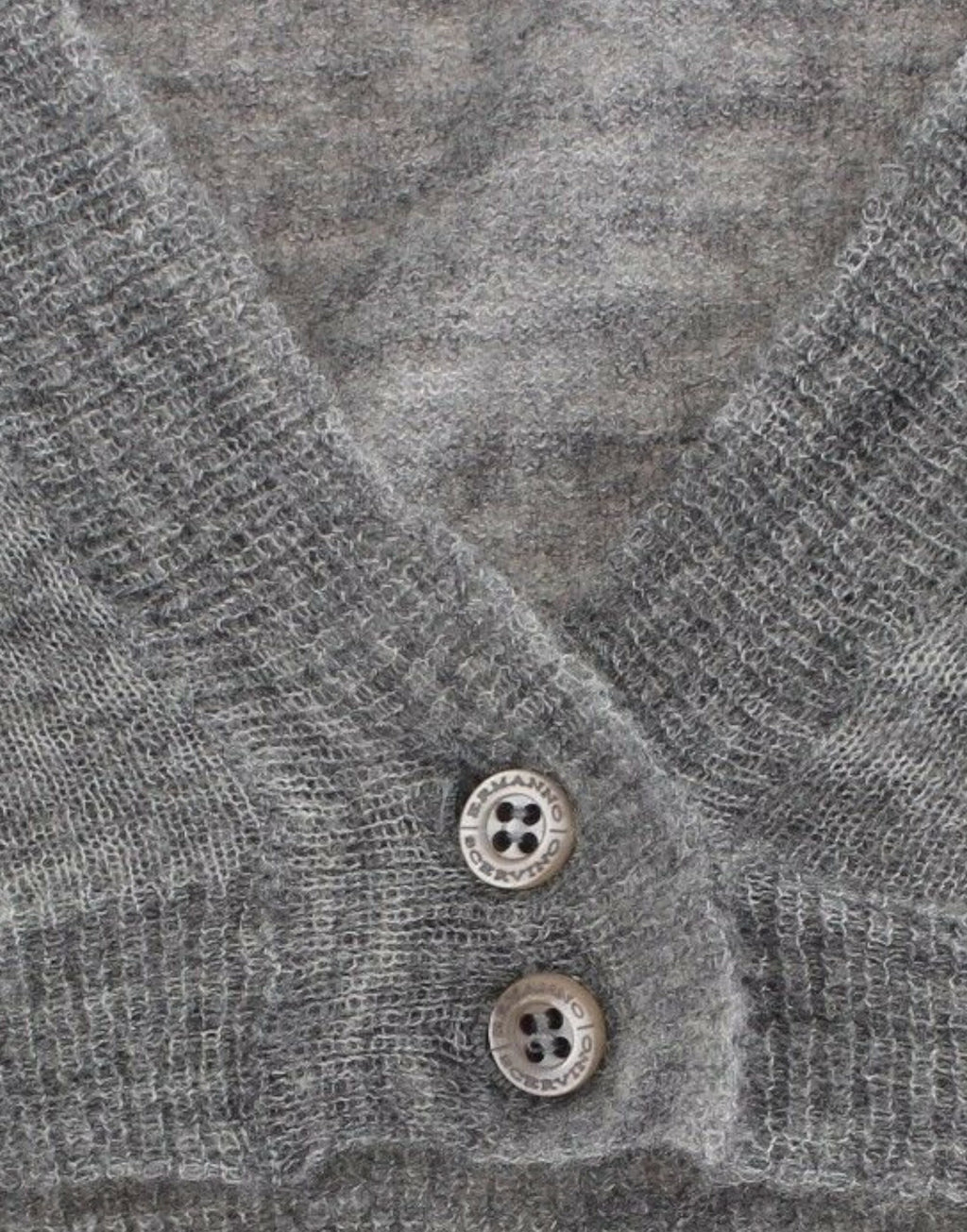 Ermanno Scervino Lingerie Knitted Sweater Cardigan Bolero Grey
