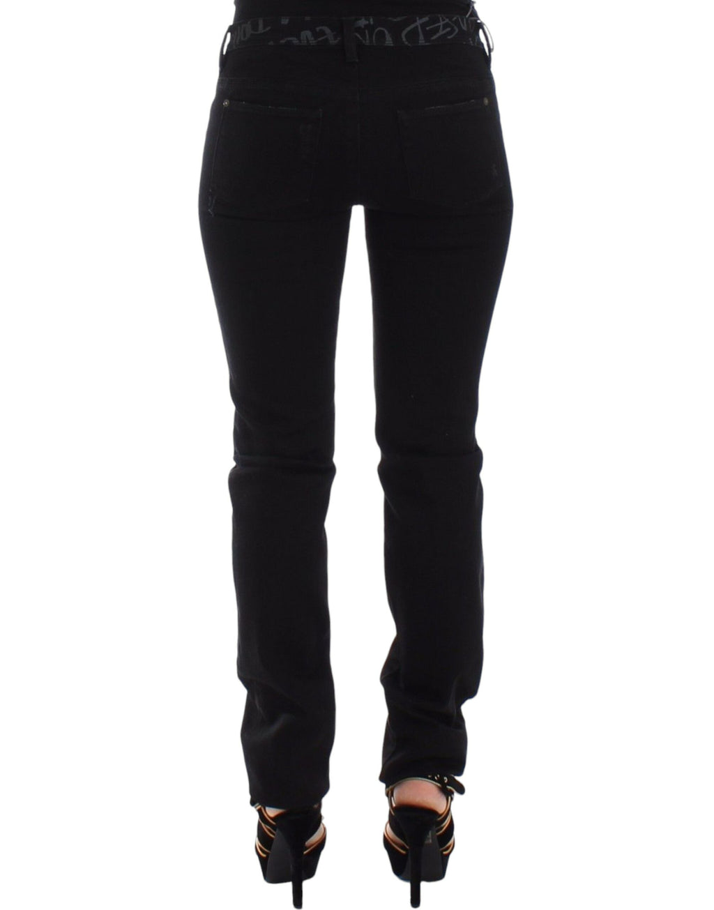 Ermanno Scervino Black Slim Jeans Denim Trousers Skinny Stretch