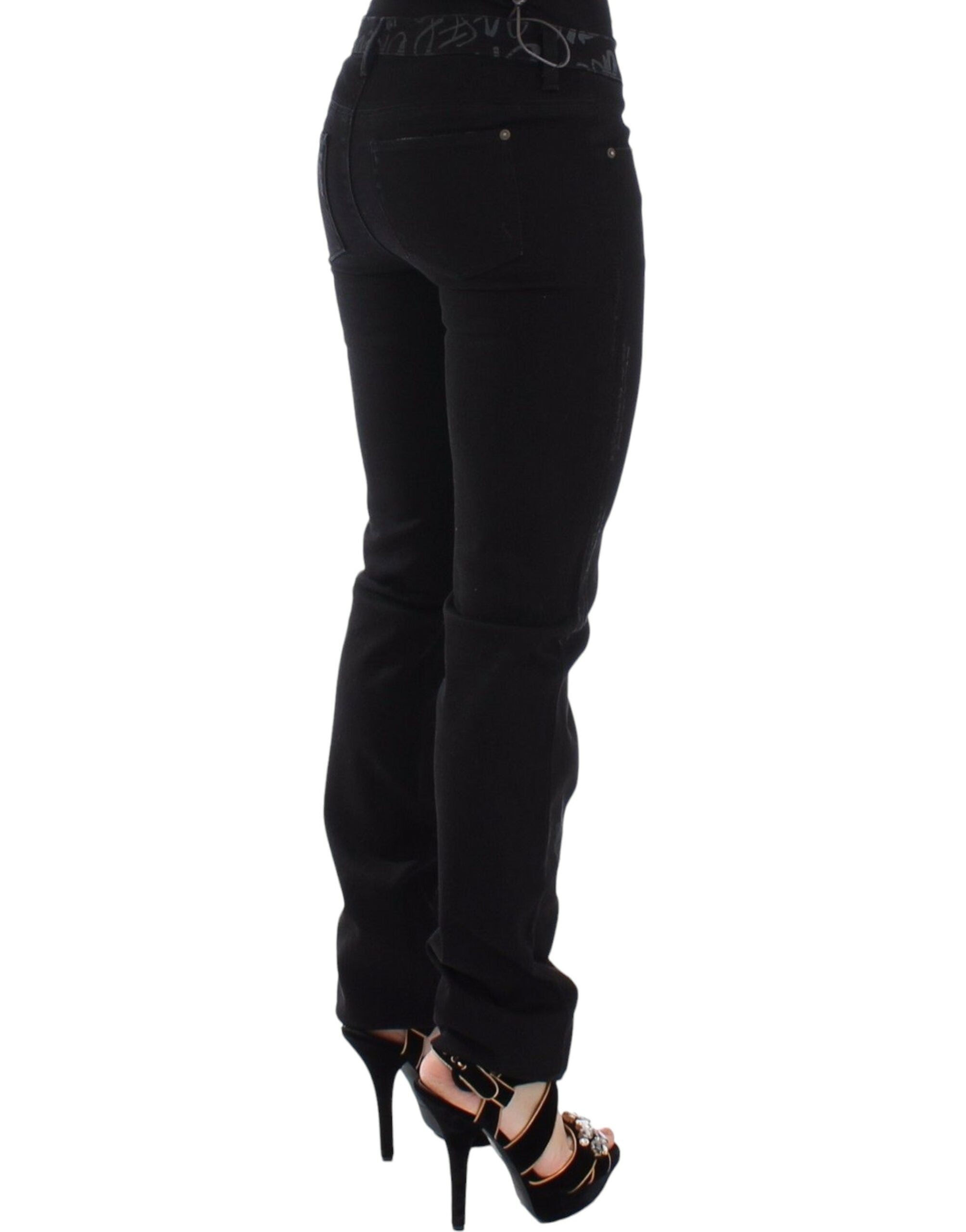 Ermanno Scervino Black Slim Jeans Denim Trousers Skinny Stretch