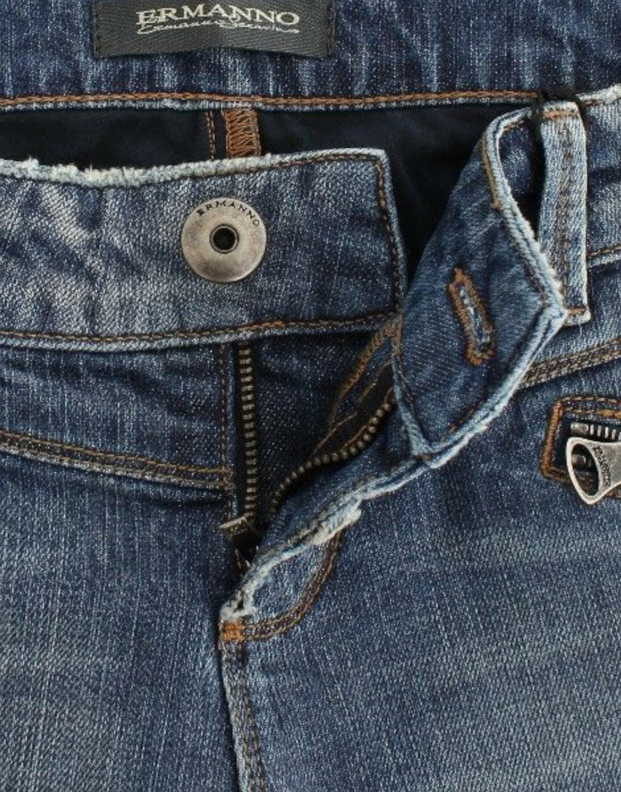 Ermanno Scervino Blue Slim Jeans Denim Trousers Straight Stretch