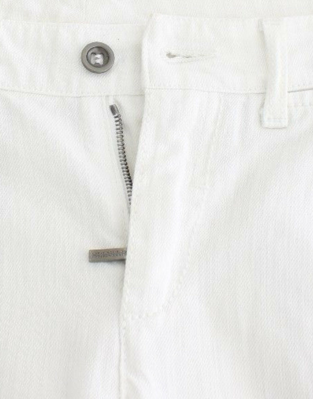 Ermanno Scervino White Cropped Jeans Denim Trousers Branded Capri