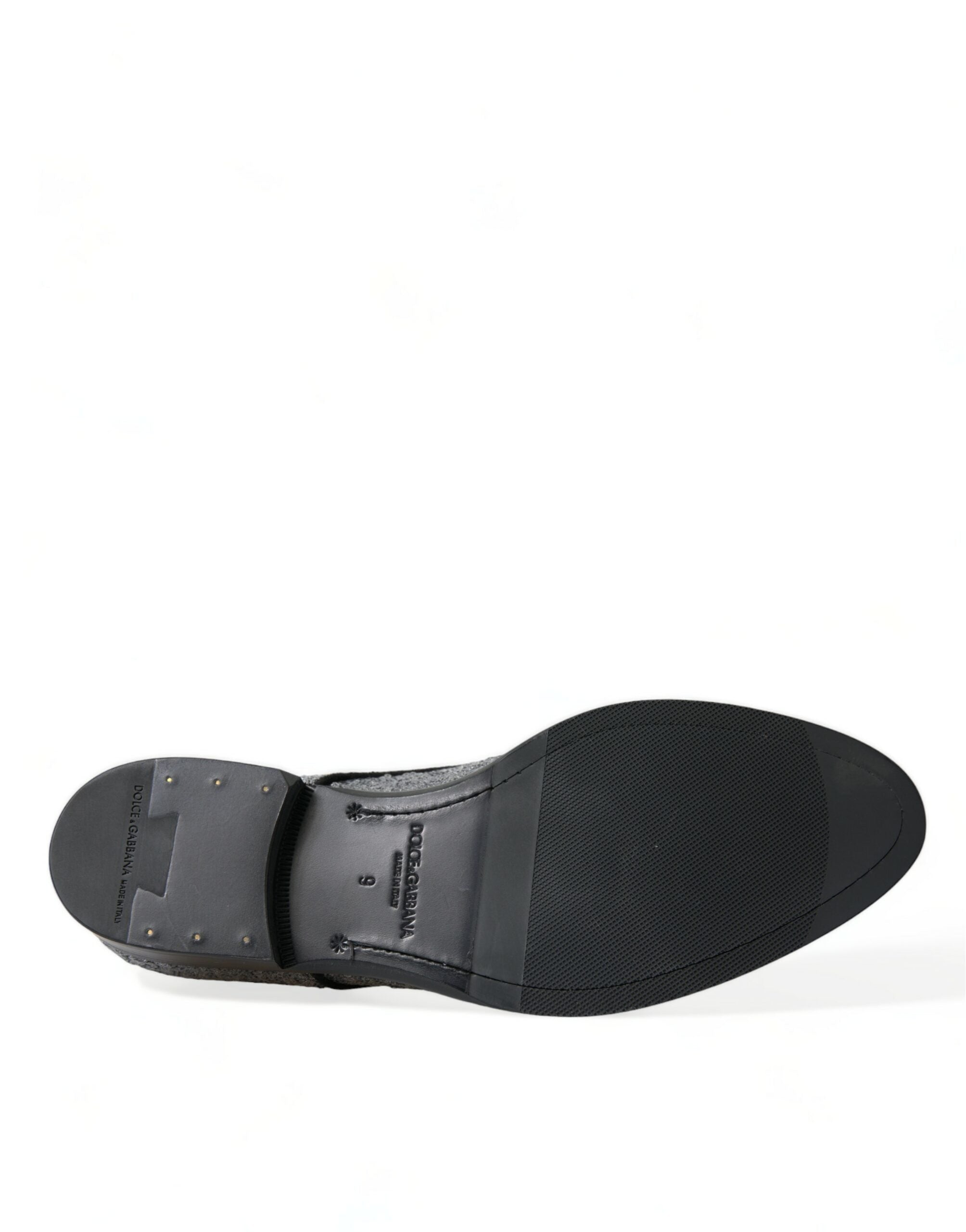 Dolce & Gabbana Silberne paillettenbesetzte Schnürschuhe für Männer Derby Dress Schuhe