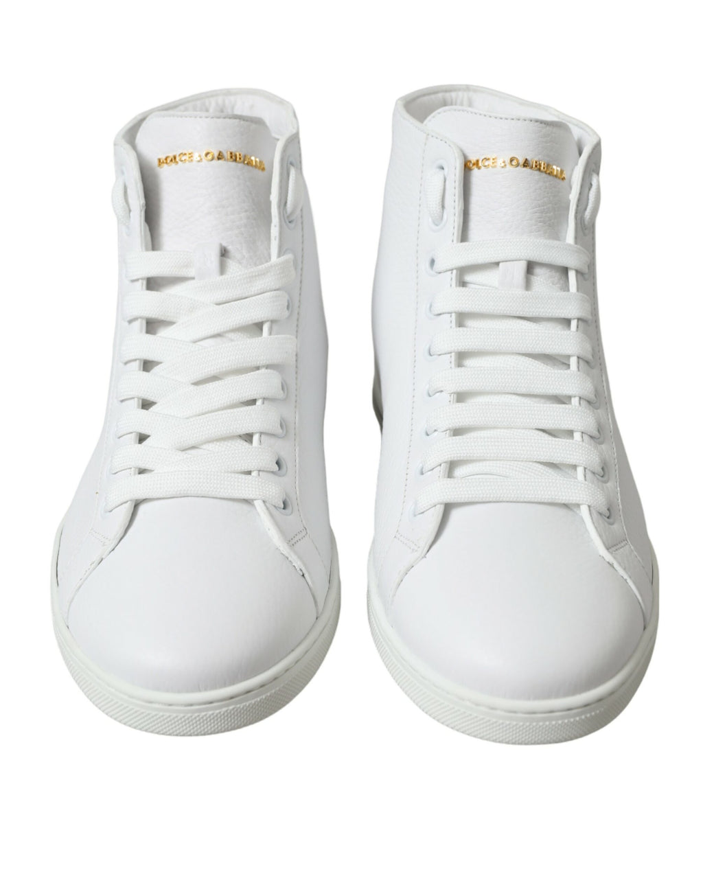 Dolce & Gabbana White Saint Tropez High Top Men's Sneakers Shoes