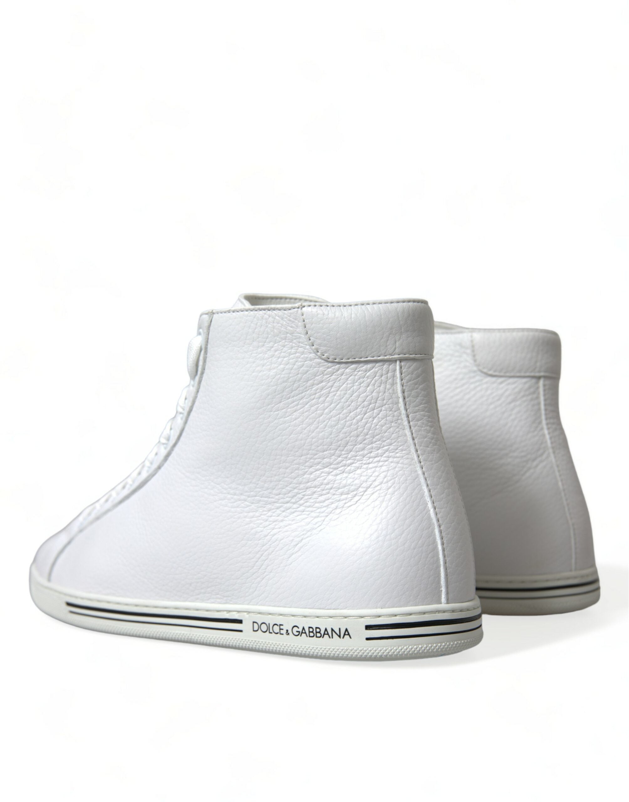 Dolce & Gabbana White Saint Tropez High Top Men's Sneakers Shoes
