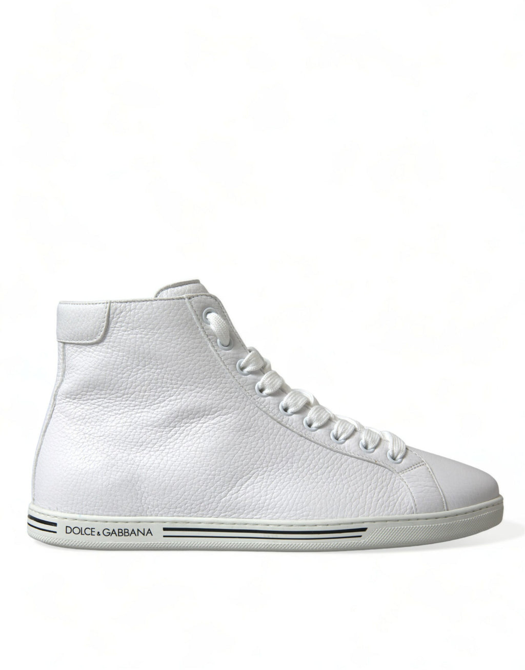 Dolce & Gabbana White Saint Tropez High Top Men's Sneakers Shoes