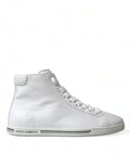 Dolce & Gabbana White Saint Tropez High Top Men's Sneakers Shoes