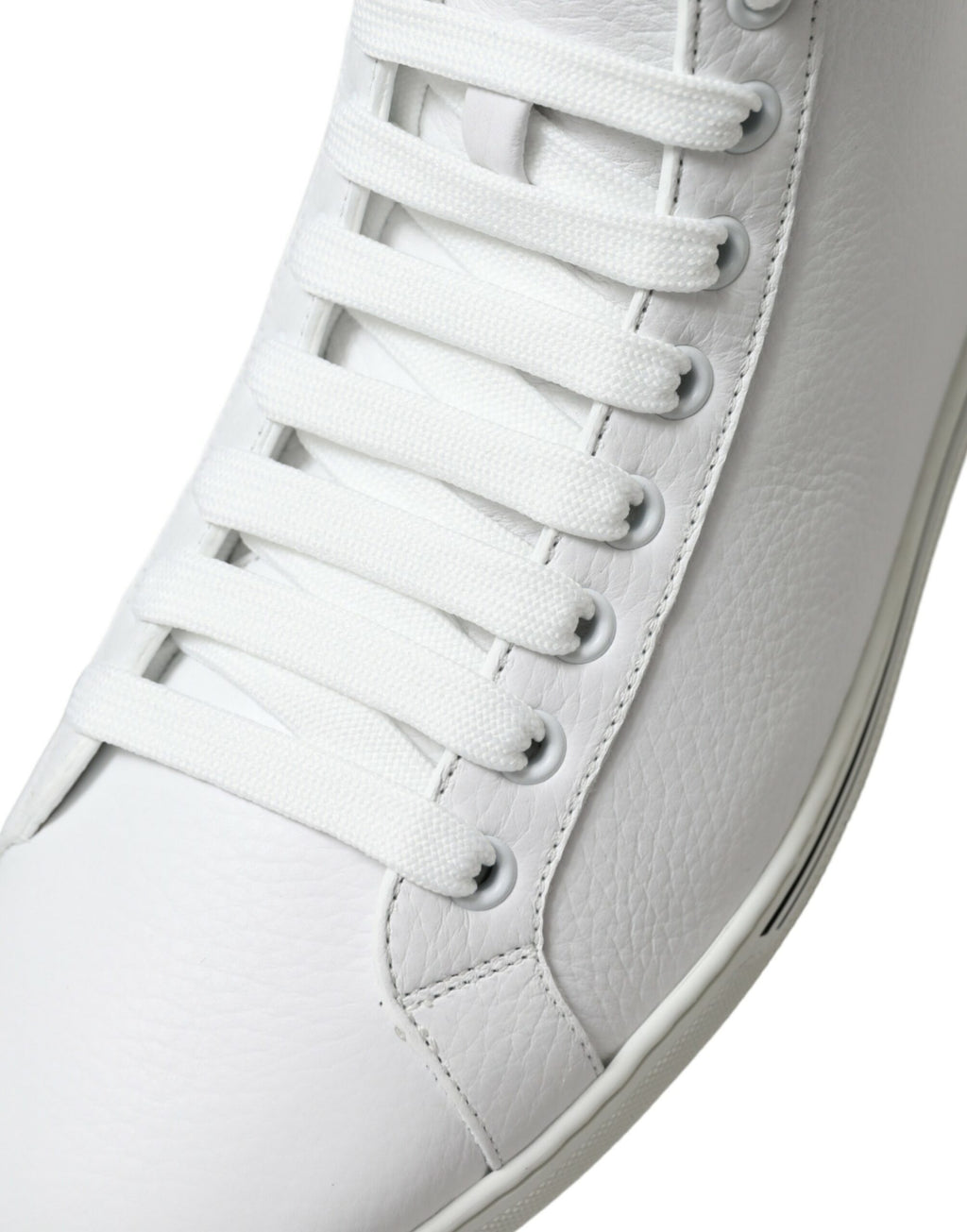 Dolce & Gabbana White Saint Tropez High Top Men's Sneakers Shoes