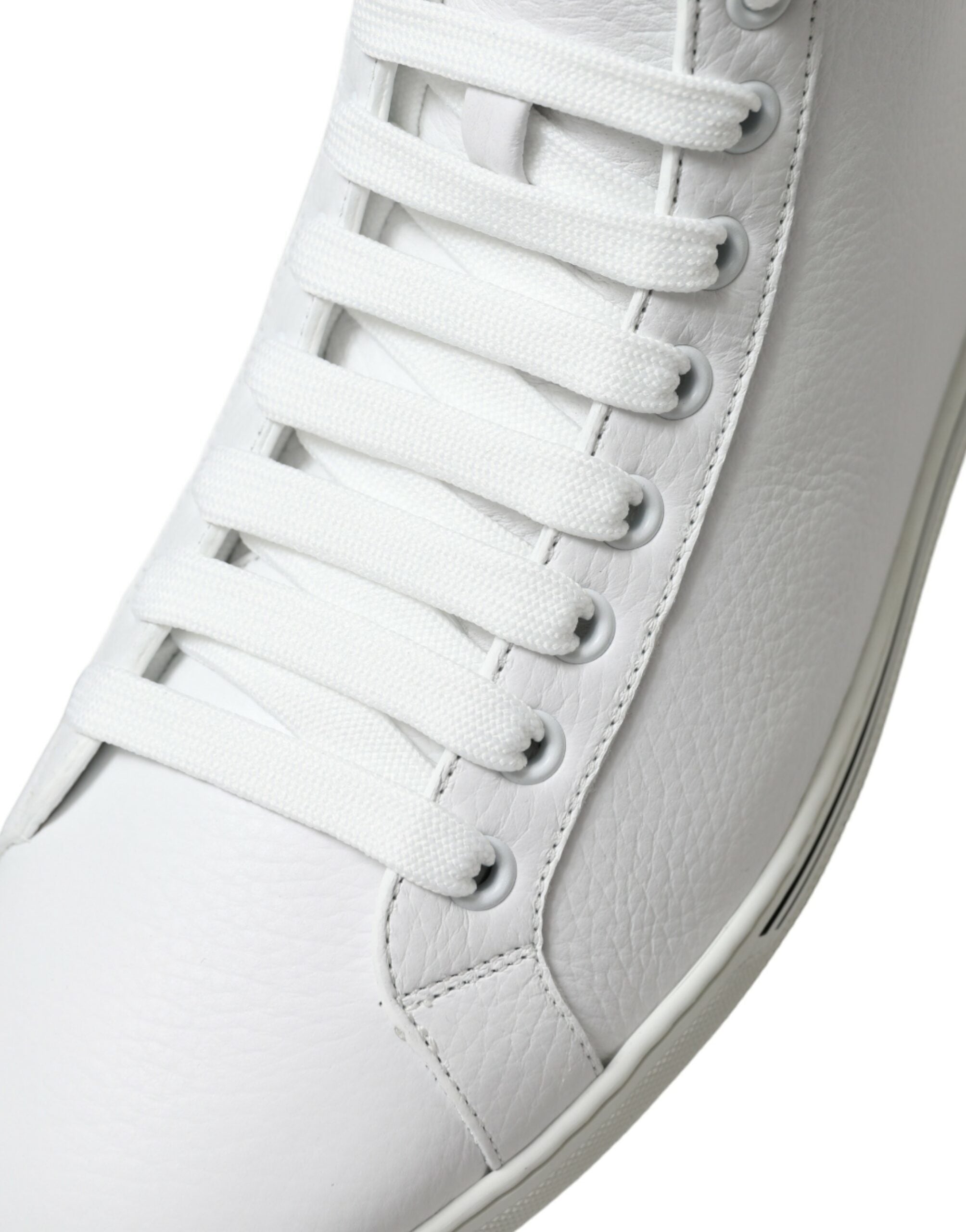 Dolce & Gabbana White Saint Tropez High Top Men's Sneakers Shoes
