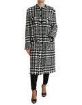 Dolce & Gabbana Schwarz Weiß Hahnentritt Trenchcoat Jacke