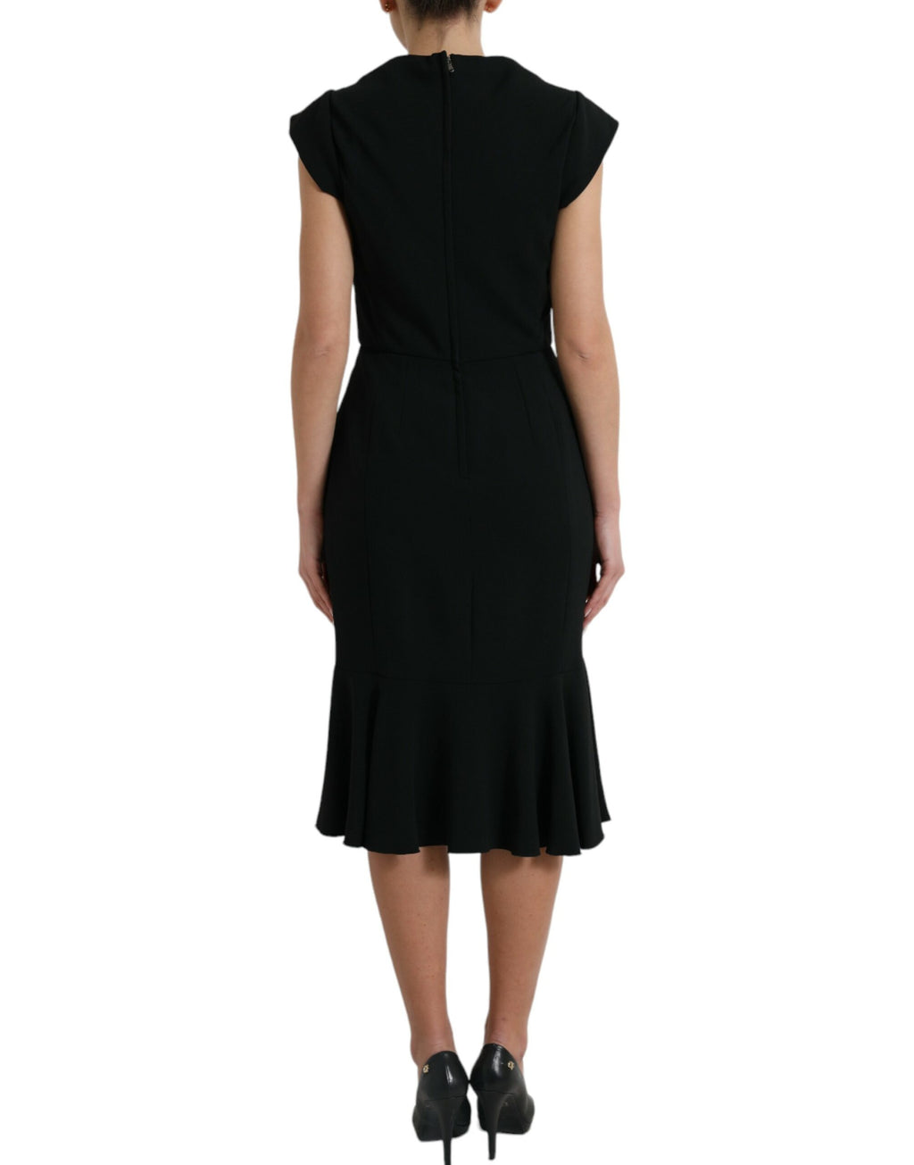 Dolce & Gabbana Black Sleeveless Cady Viscose Dress
