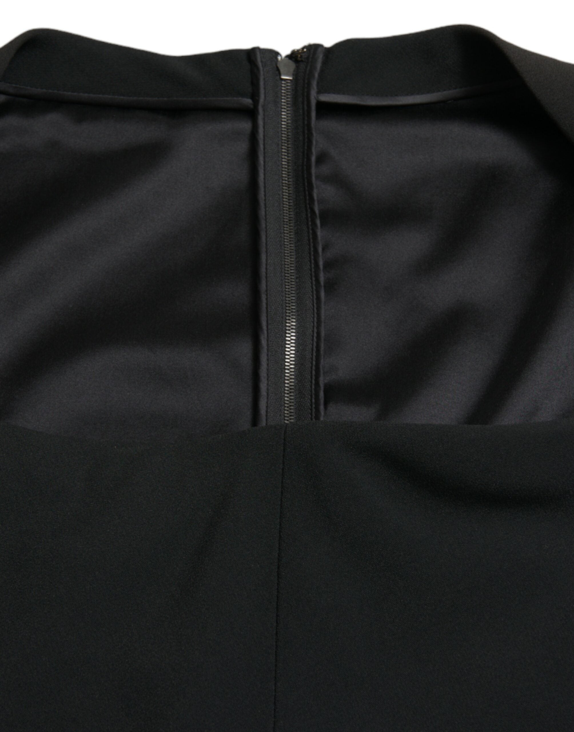 Dolce & Gabbana Black Sleeveless Cady Viscose Dress
