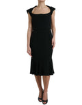 Dolce & Gabbana Black Sleeveless Cady Viscose Dress