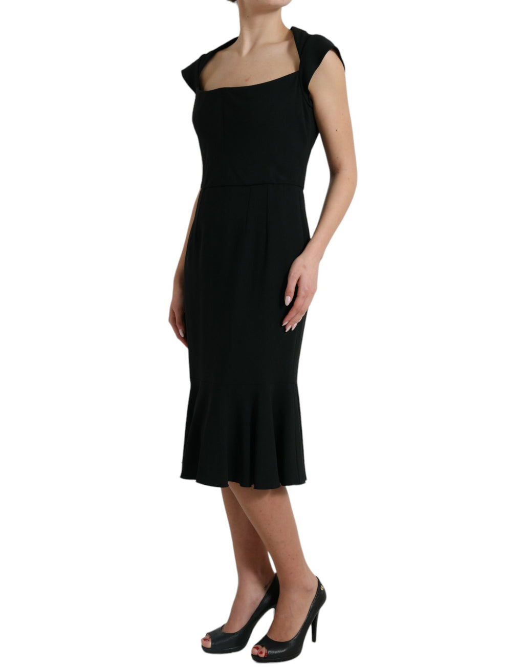 Dolce & Gabbana Black Sleeveless Cady Viscose Dress