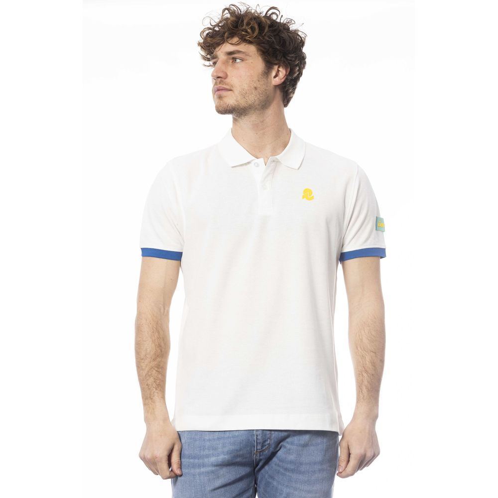 Invicta Weißes Poloshirt aus Baumwolle für Herren