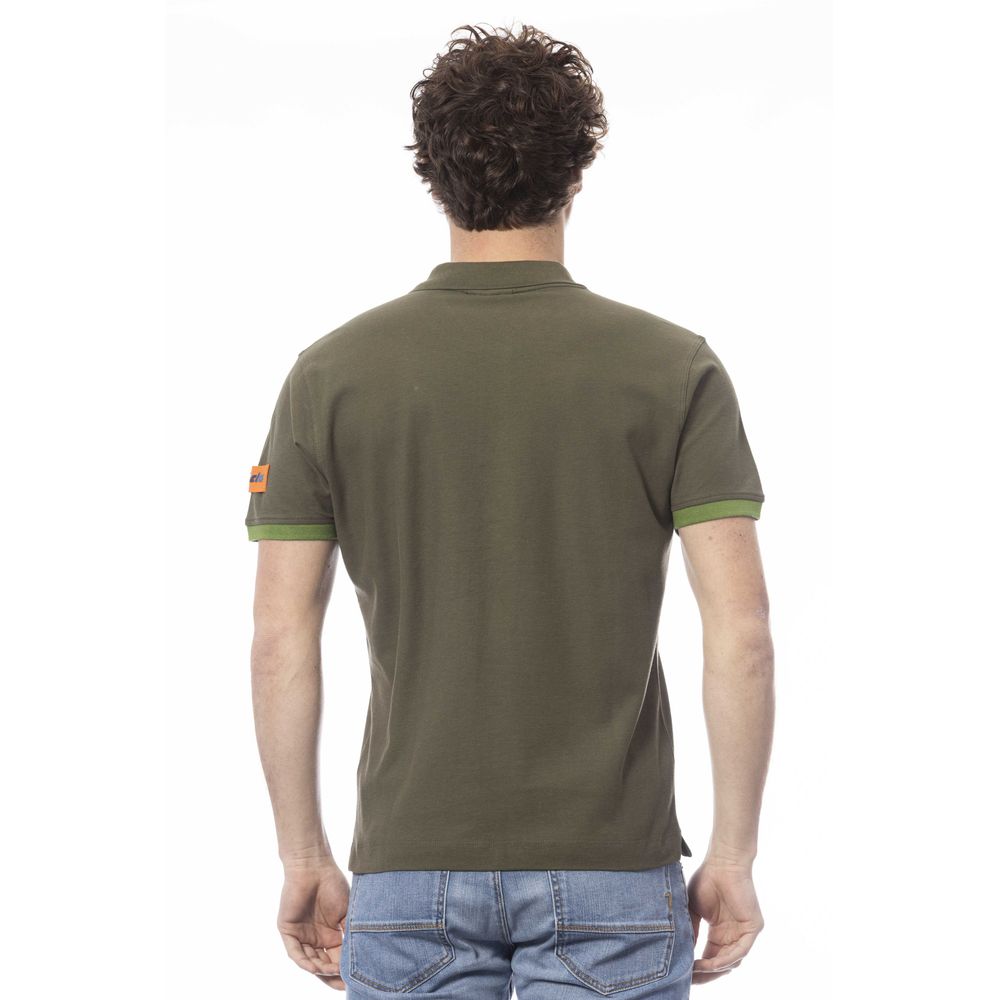 Invicta Grünes Herren-Poloshirt aus Baumwolle