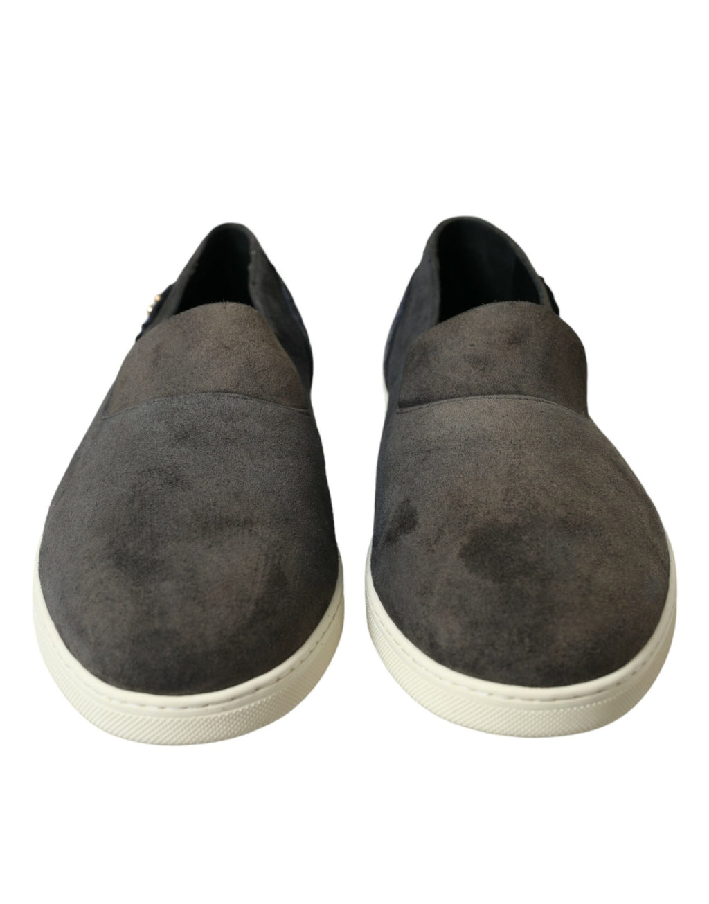 Dolce & Gabbana Blue Suede Caiman Men's Loafers Slippers Shoes